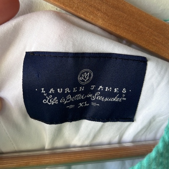 Lauren James Sullivan Solid Seersucker Dress in Seafoam - Picture 7 of 9